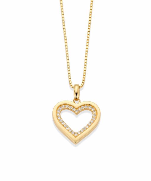 Tara smykke i sølv med zirkonia hjerte