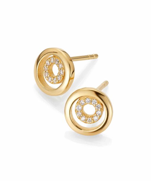 Sandra øredobber i sølv med zirkonia