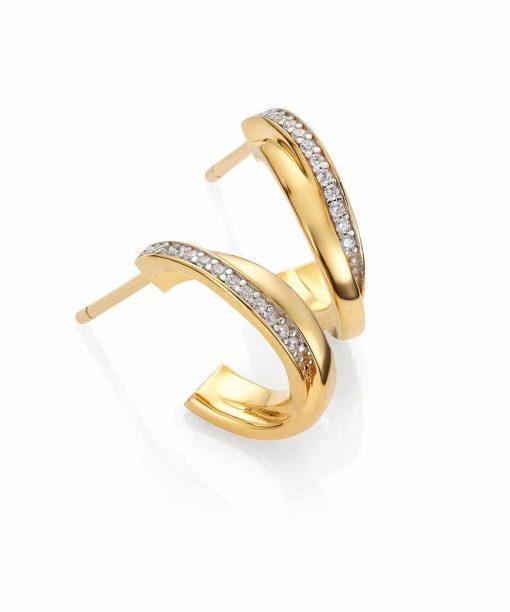 Tina øredobber i sølv med zirkonia