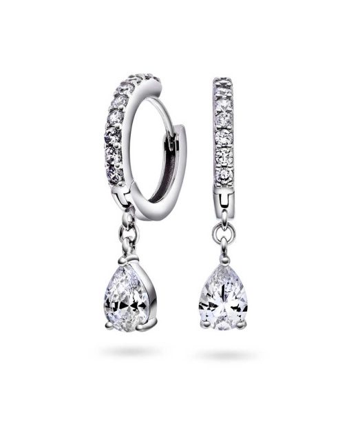 Fiji øredobber i sølv m/zirkonia