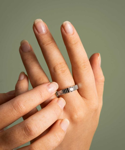 Alternative view of Lima ring i sølv med zirkonia