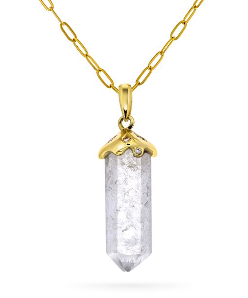 Intuition II pendel sølv, bergkrystall