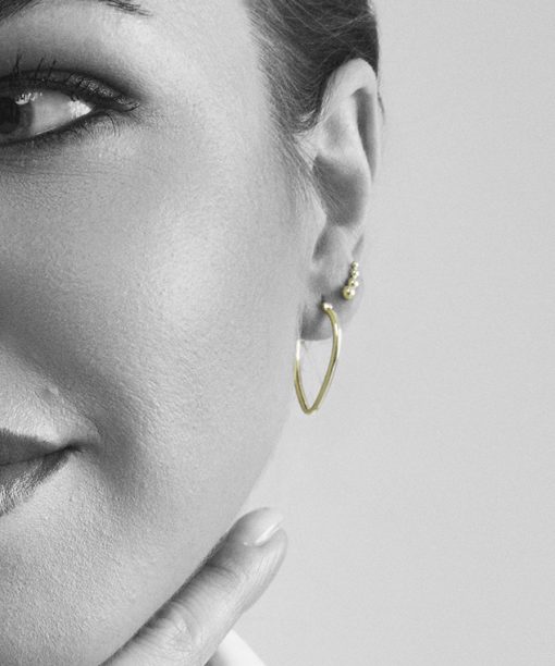 Alternative view of Ingite øredobber i sølv, small