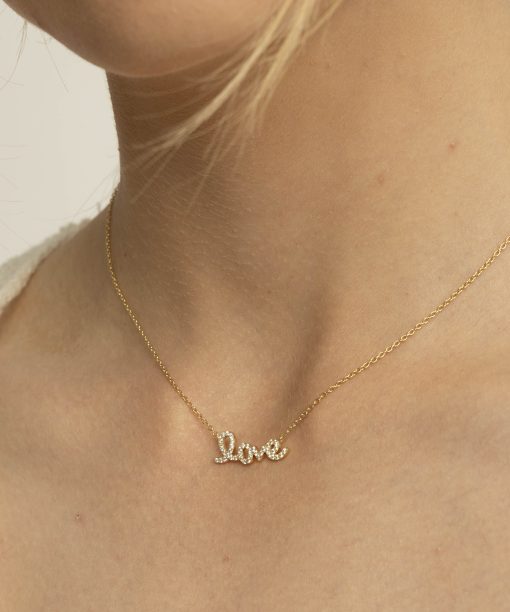 Alternative view of Bright love smykke i sølv med zirkonia