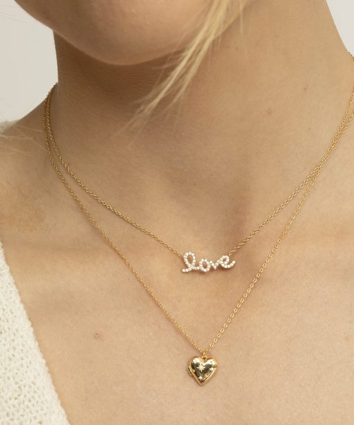 Alternative view of Memories medaljong i sølv, hjerte