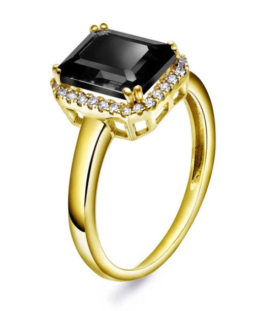 Ring i gull med diamant 0.14 ct WSI