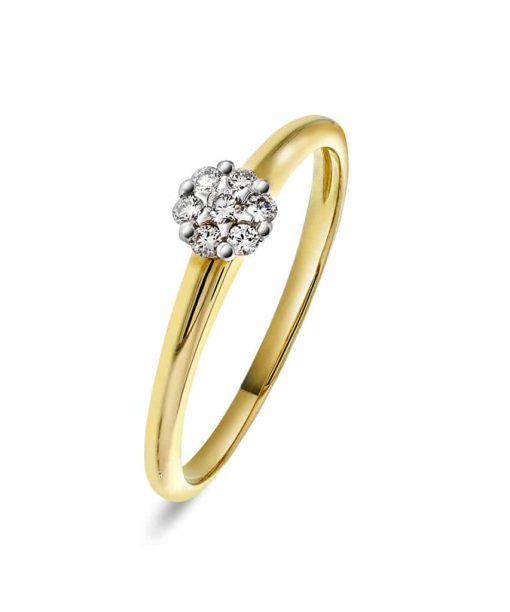 g/Christophersen Hvitt Gull Ring 0,12 WSI 7 br