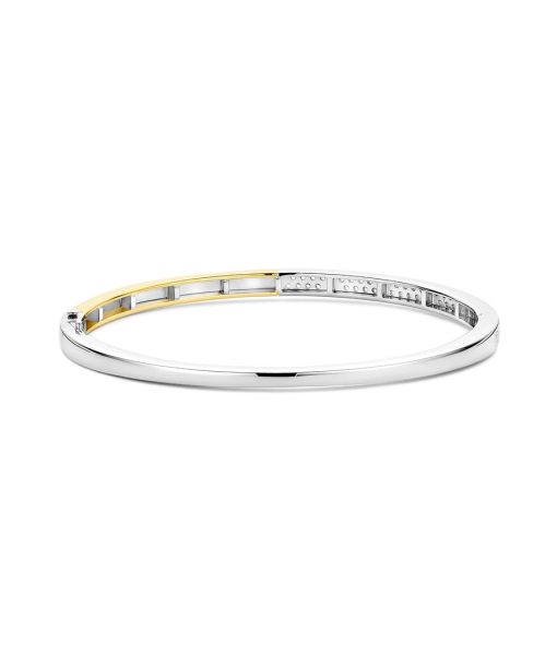 Alternative view of Ti Sento Contrast Zirconia Bangle