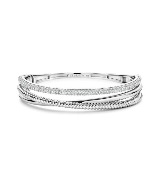 Ti Sento Zirconia Structure Bangle