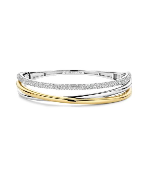 Ti Sento Zirconia Structure Bangle