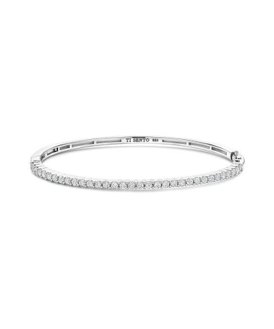 Ti Sento Classic Zirkonia Bangle Silver