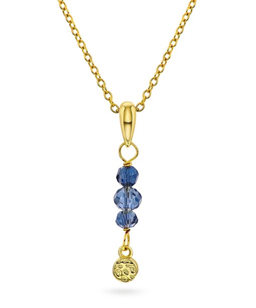 Fairy smykke i sølv, dyp blå