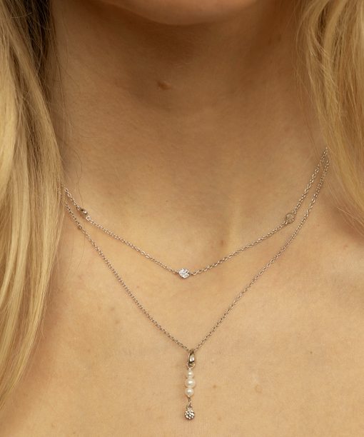 Alternative view of Fairy smykke i sølv med perler