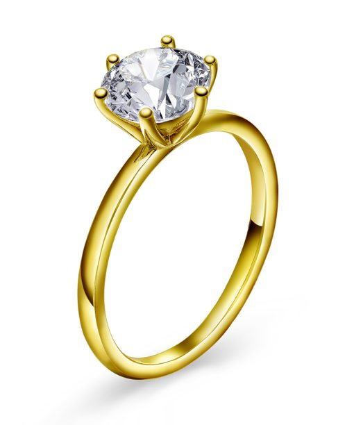 Chloe ring i sølv med blank zirkonia