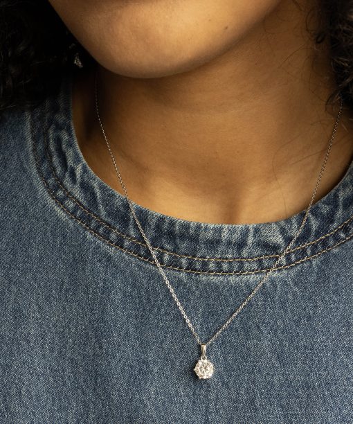 Alternative view of Chloe smykke i sølv, blank zirkonia