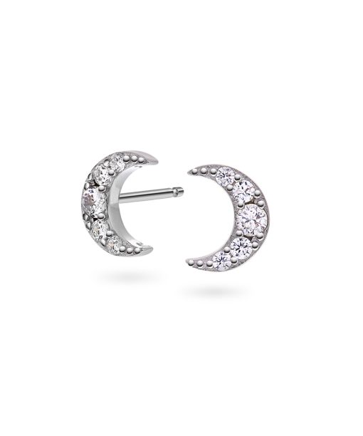 Night øredobber i sølv med zirkonia