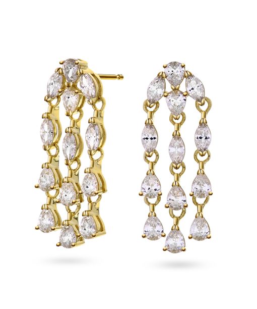 Louisa øredobber i sølv med zirkonia