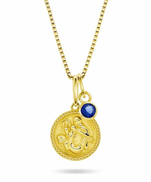 Smykke i gull med zirkonia JOMFRUEN