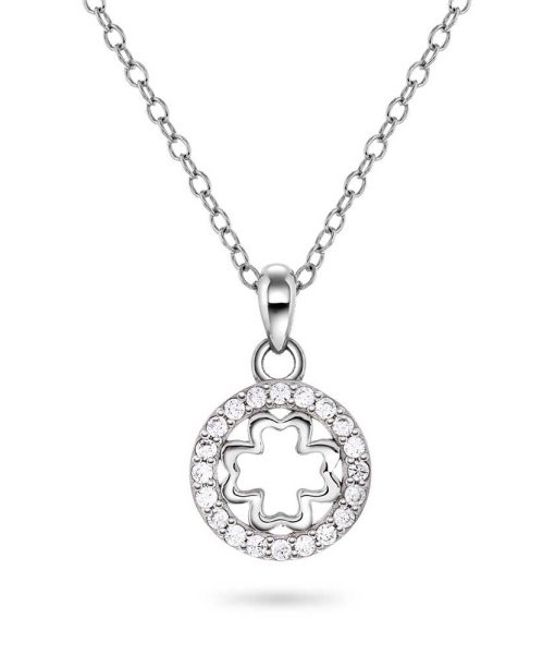 Smykke i sølv med zirkonia