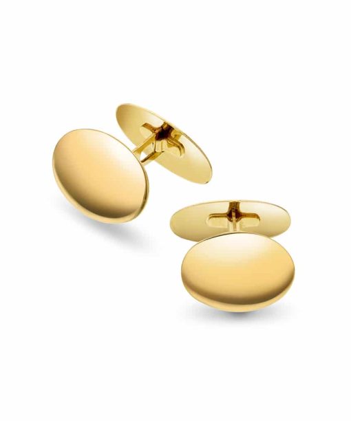 Christophersen Gult Gull Mansjettknapperoval 16x12 blank