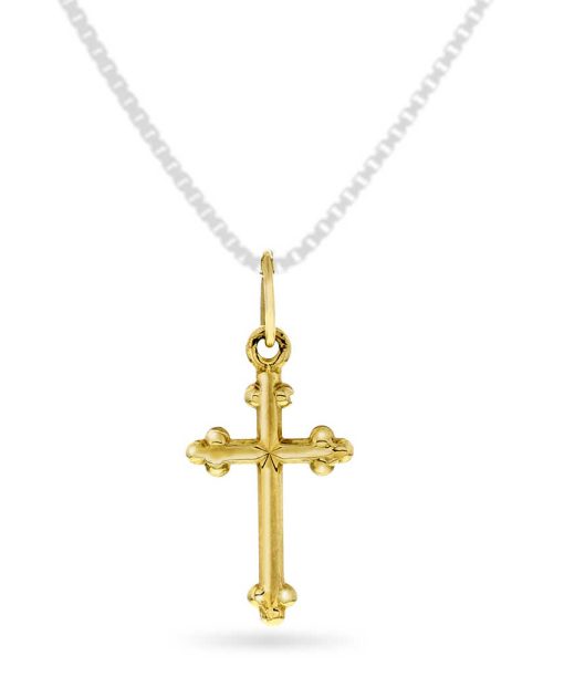 Korssmykke i gult gull 22,5mm