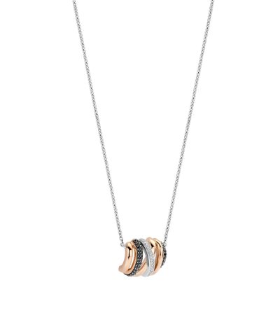 Alternative view of Ti Sento Honeycomb Crossover Necklace