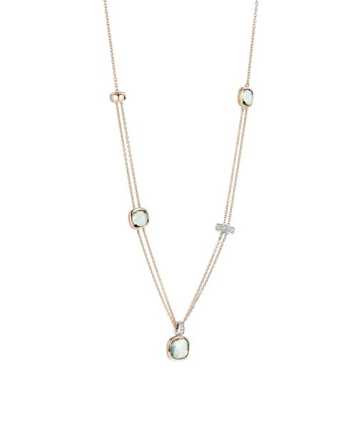 Alternative view of Ti Sento Layered Cushion Necklace