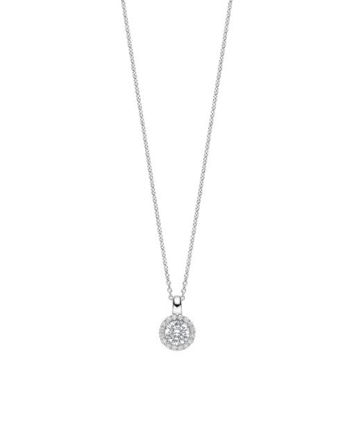 Ti Sento Classic Zirconia Necklace Round