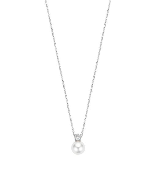 Ti Sento Zirconia Pearl Necklace