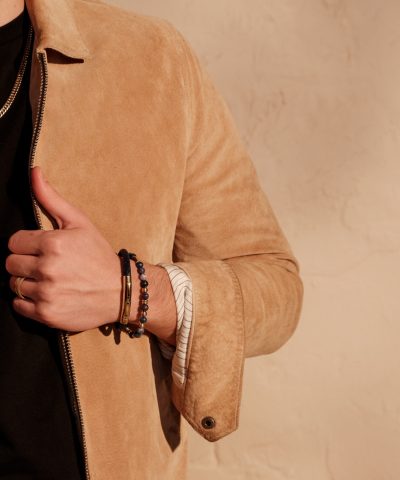 Alternative view of Arock Eddie Armbånd i Stål med Edelstener Navy - Gullforgylt,14K