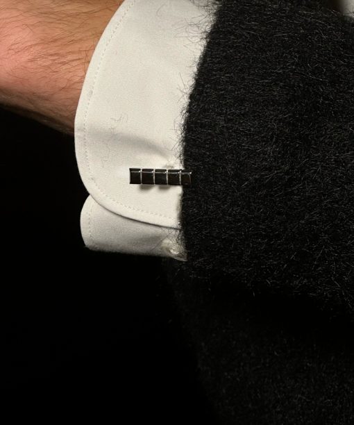 Alternative view of Arock Cube Mansjettknapper i Stål - Gullforgylt,14K