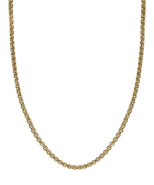 Arock Will Halskjede i Stål - Gullforgylt,14K