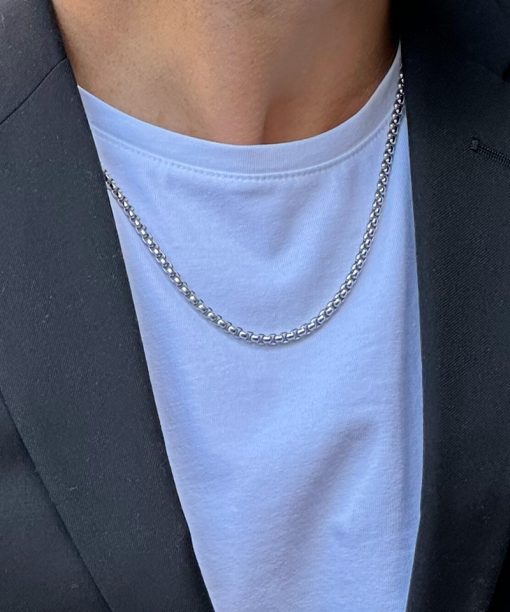 Alternative view of Arock Will Halskjede i Stål - Gullforgylt,14K