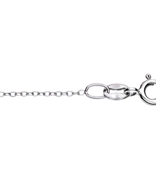 Anker kjede i sølv, 38 cm