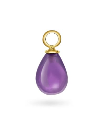 Purple Haze charm i 925 forgylt sølv