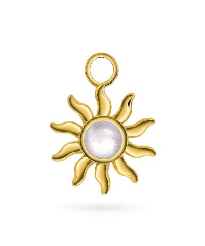 Ray of Yay charm i 925 forgylt sølv