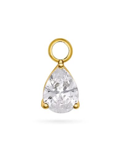 Bling Bling charm i 925 forgylt sølv
