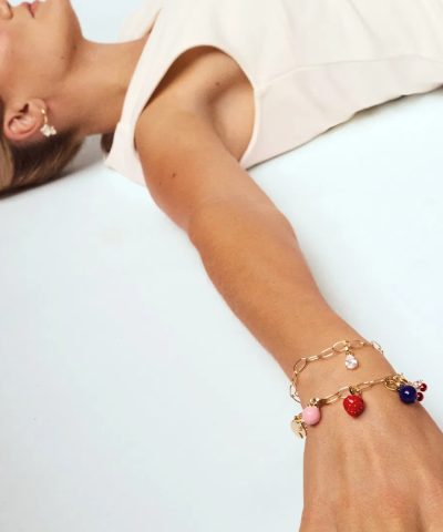 Alternative view of Bling Bling charm i 925 forgylt sølv