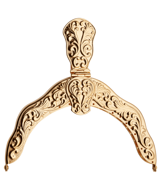 Veskelås forsølva, forgylt