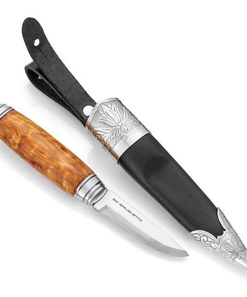 Alternative view of Eik Barn - Myte, slirekniv med tinndekor 5366