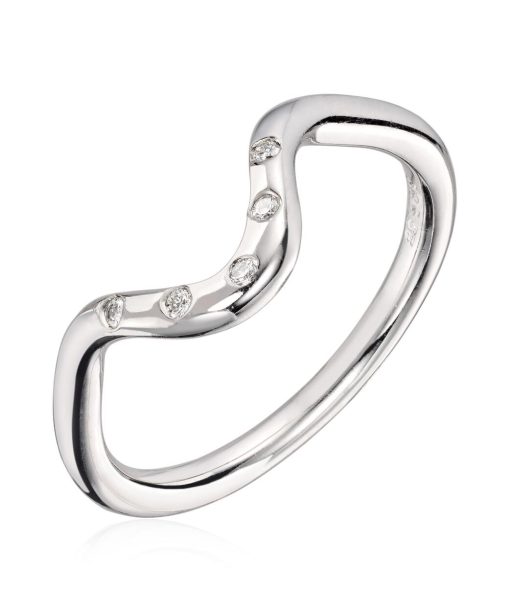 Lene Visholm Ring 0.05ct Wsi hvit 585