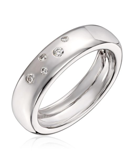 Lene Visholm Ring 0.07ct Wsi hvit 585