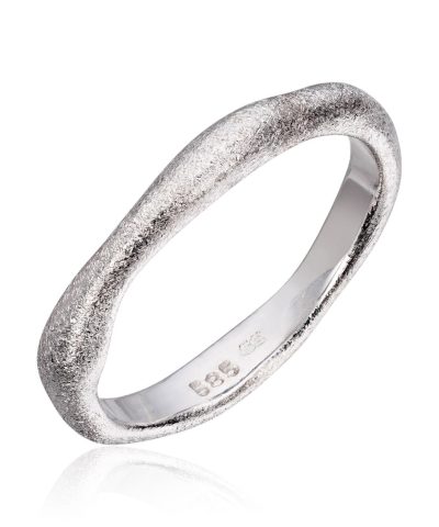 Lene Visholm Ring strukturert hvit 585