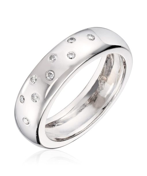 Lene Visholm Ring 0.09ct Wsi hvit 585