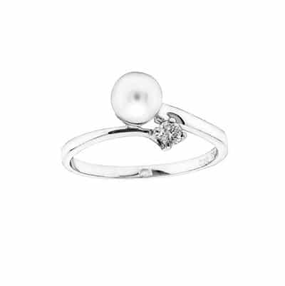 Espeland Ring 0.11CT WSI PERLE HV. 585