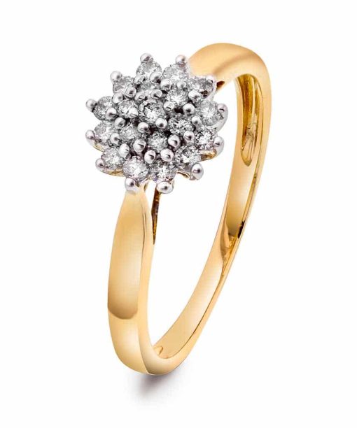 Pan Jewelry Ring i Gull med 0.25ct Diamanter