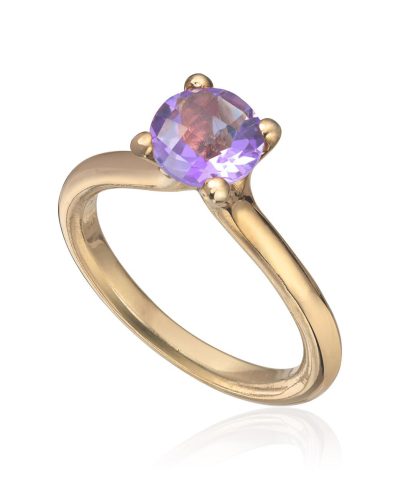 Lene Visholm Ring ametyst 585