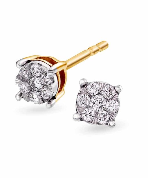 Øredobber i Gull med Diamant 0.15ct - Varenr: 56895