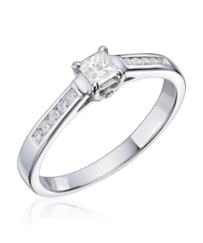 Ring 0,39ct WSI Princess cut 585