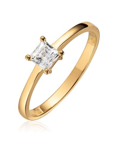 Ring Solitær Princess 585